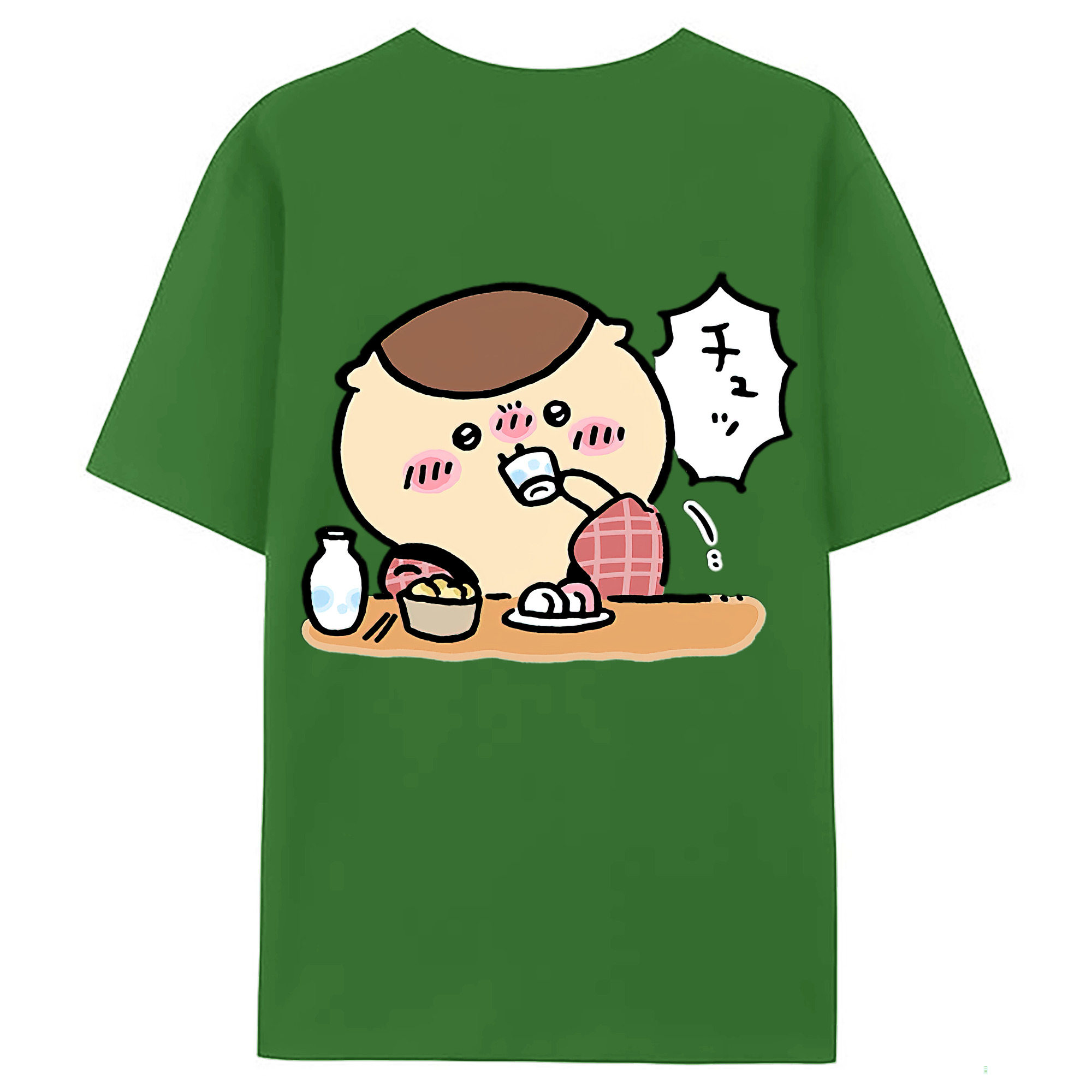 （画像用） ちいかわ くりまんじゅう Chii-kawa kuri manjū レディース半袖Tシャツ(バックプリント)